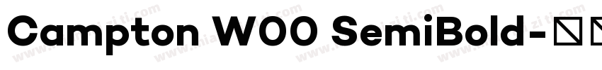 Campton W00 SemiBold字体转换